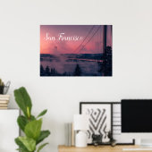 Poster de San Francisco avec Golden Gate Bridge (Bureau à domicile)