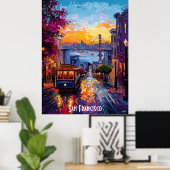 Poster de San Francisco Skyline - Iconic Californi (Bureau à domicile)
