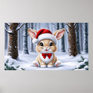 Poster de Santa Hat Bunny