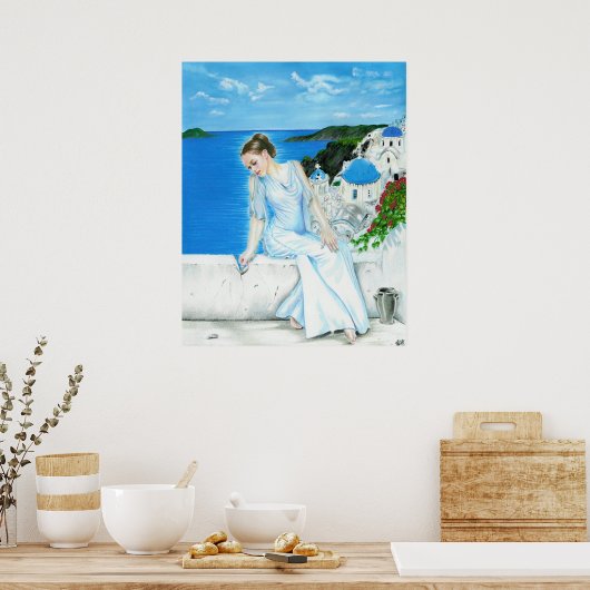 Poster de Santorin (Cuisine)