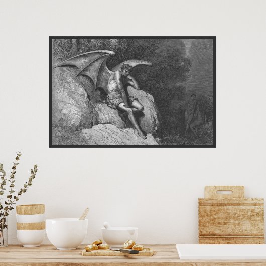 Poster de Satan Thinking 36x24 (Cuisine)
