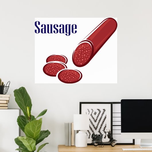 Poster de saucisses (Bureau à domicile)