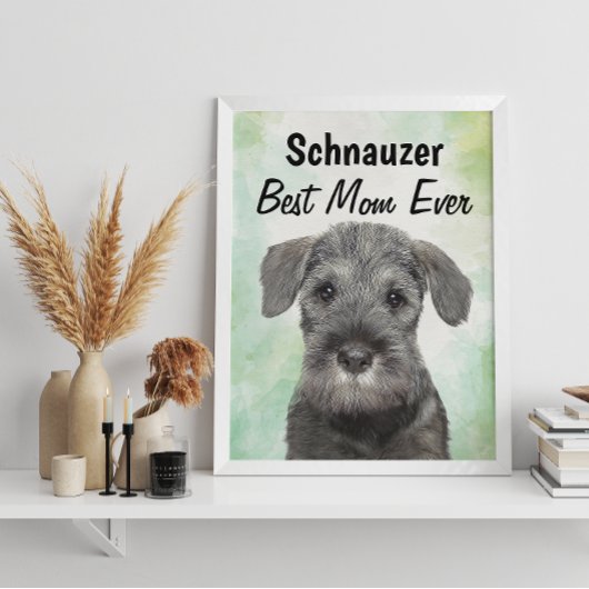 Poster de Schnauzer Best Mom