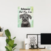Poster de Schnauzer Best Mom (Bureau à domicile)