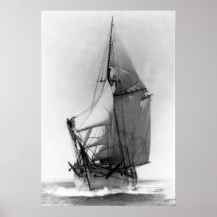 Poster De schooner blanc PAR EXEMPLE
