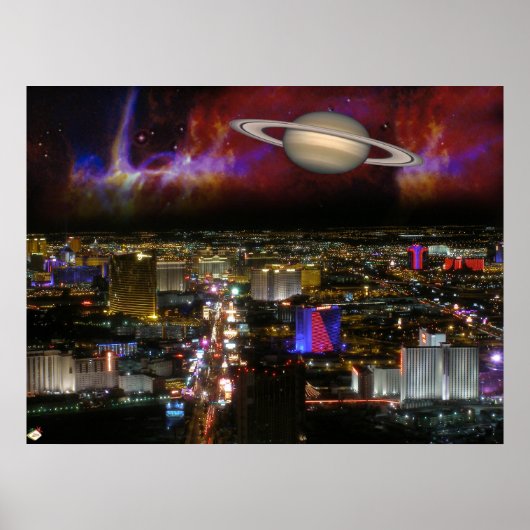 Poster de science-fiction Las Vegas Strip Imprimer (Devant)