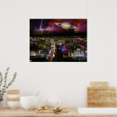 Poster de science-fiction Las Vegas Strip Imprimer (Cuisine)