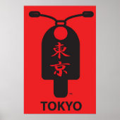 Poster de scooter Tokyo (Devant)