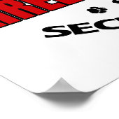 Poster de sécurité Airedale Terrier (Coin)