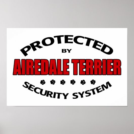 Poster de sécurité Airedale Terrier (Devant)