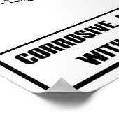 Poster de sécurité de premier Humour-Corrosive (Coin)