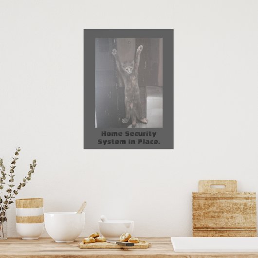 Poster de sécurité du chat (Cuisine)