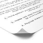 Poster de sécurité sanitaire de la barre Lash Part (Coin)