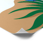 Poster de Seder Dinosaur Pâque 20 x 24 Matt Finish (Coin)