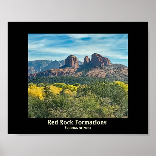 Poster de Sedona Arizona Red Rocks (Devant)