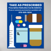 Poster de sensibilisation à l'abus de drogues sur (Devant)