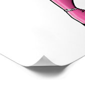 Poster de sensibilisation au cancer du sein Pink C (Coin)