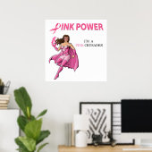 Poster de sensibilisation au cancer du sein Pink C (Bureau à domicile)