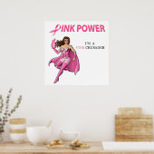 Poster de sensibilisation au cancer du sein Pink C (Cuisine)
