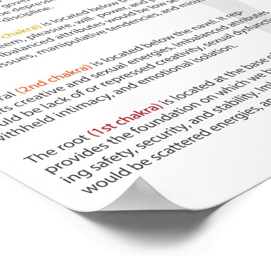 Poster de Sept Chakra (Coin)