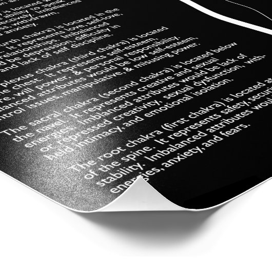 Poster de sept chakras (Coin)