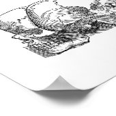 Poster de sept crânes Vintages (Coin)