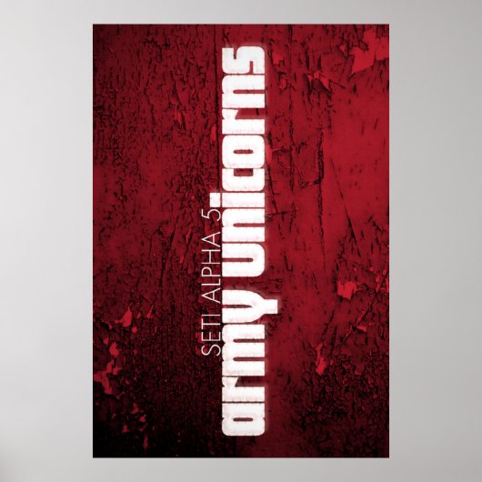Poster de Seti Alpha 5 "Unicornes de l'Armée" (Devant)