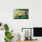 Poster de Seurat La Grande Jatte (Bureau à domicile)