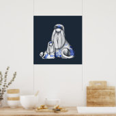 Poster de Shih Tzu de Blue Willow (Cuisine)