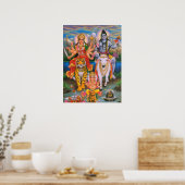Poster de Shiva Parvati Ganesha (Cuisine)