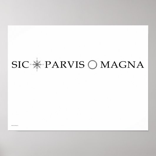 Poster de Sic Parvis Magna (En Face) (Devant)