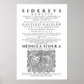 Poster de Sidereus Nuncius (Devant)