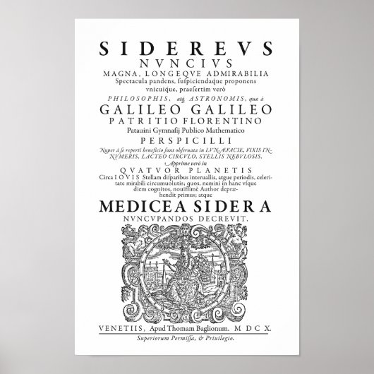 Poster de Sidereus Nuncius (Devant)