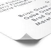 Poster de siège alphabétique de la feuille d'or et (Coin)