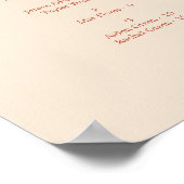 Poster de siège alphabétique en Terracotta Script (Coin)