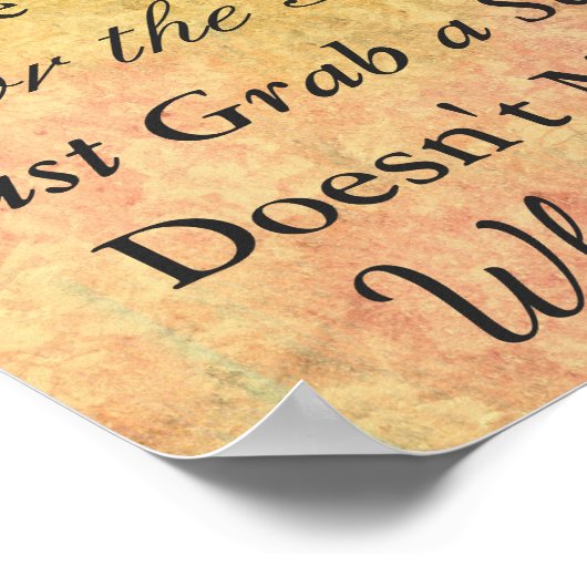 Poster de siège mariage, Couleurs d'automne (Coin)