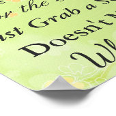 Poster de siège pour Mariage, Floral Green Thème (Coin)