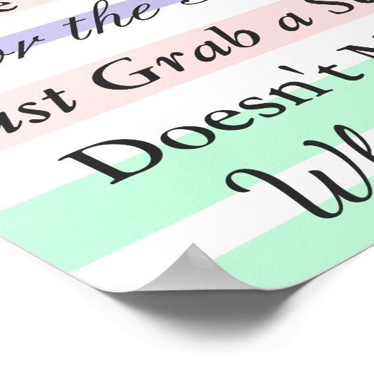 Poster de siège pour Mariage, Vert, Pink Thème (Coin)