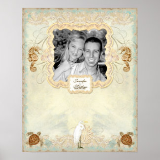 Poster de signature de photo fiançailles - Beaux-A