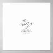 Poster de signature d'invité Mariage de calligraph (Devant)