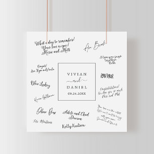 Poster de signature minimaliste Mariage