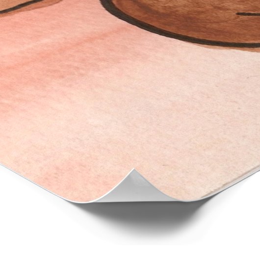 Poster de singe aquarelle (Coin)