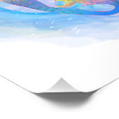 Poster de sirène aquarelle (Coin)