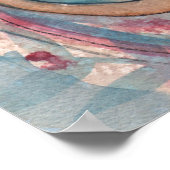 Poster de sirène de fleurs rouges par Molly Harris (Coin)