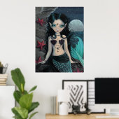 Poster de sirène de perle noire (Bureau à domicile)