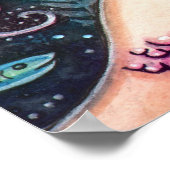 Poster de sirène et de poisson (Coin)