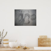 Poster de sirène gothique dans la baignoire (Cuisine)