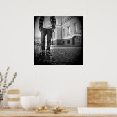 Poster de skateboard noir et blanc de la Old Schoo (Cuisine)