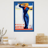 Poster de ski autrichien vintage (Cuisine)