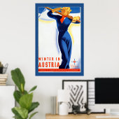 Poster de ski autrichien vintage (Bureau à domicile)
